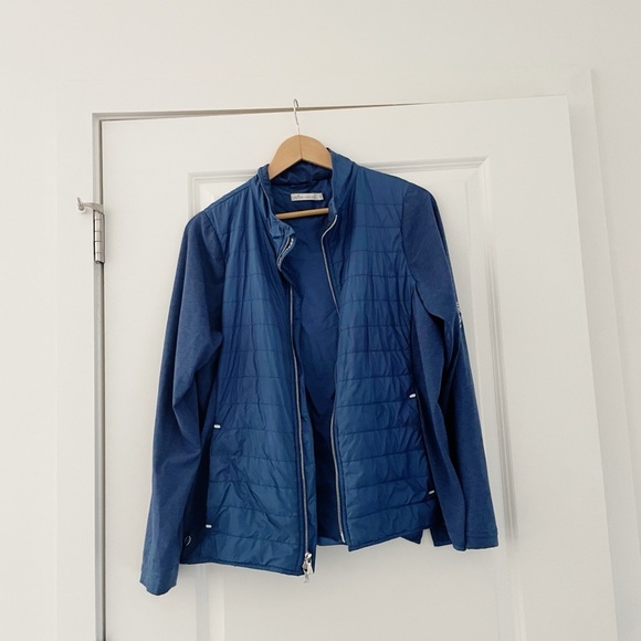 Peter Millar Down Insulated Zip Front Jacket Blue - Picture 4 of 10